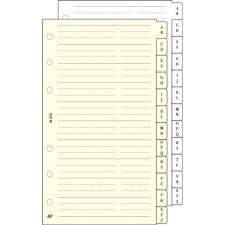 SATURNUS Kalendárium betét, telefonregiszter, "S", SATURNUS, chamois, 9lap/cs gyűrűs kalendárium betétlap