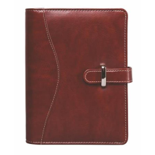 SATURNUS Kalendárium, gyűrűs, betétlapokkal, "L", műbőr, SATURNUS, "437", bordó gyűrűskönyv