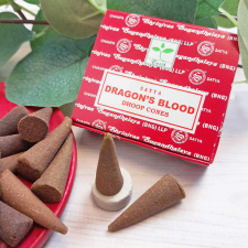 SATYA Sárkányvér (Dragon's Blood) Indiai Prémium Kúpfüstölő (12db) füstölő
