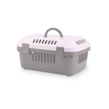 Savic Discovery compact szállítóbox fehér-szürke, 48,5x33x23,5 cm szállítóbox, fekhely macskáknak