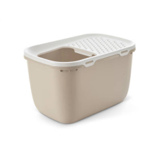 Savic Hop In - macska WC (fehér-mokka) macskák részére (74x49.7x43 cm) macskatoalett