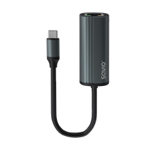 Savio AK-56 USB-C apa - RJ45 anya Adapter kábel és adapter