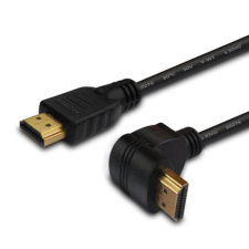 Savio CL-04 v1.4 nagysebességű HDMI kábel derékszögű, 1.5m kábel és adapter