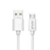 Savio CL-167 USB-A apa - Micro USB apa Adat és töltő kábel - Fehér (3m)