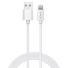 Savio Cl-193 USB kábel USB 2.0 2 M USB A USB C/Lightning Fehér