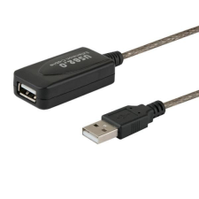 Savio CL-76 aktív USB hosszabító hábel aktív 5m kábel és adapter