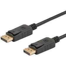 Savio DisplayPort 1.2/1.2a Összekötő Fekete 2m CL-136 kábel és adapter