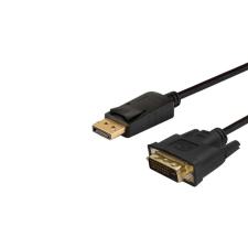 Savio DisplayPort apa - DVI-D apa kábel 1.8m Fekete (CL-106) kábel és adapter