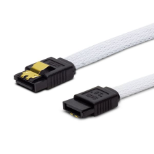 Savio GAK-01 SATA III kábel 30cm fehér (GAK-01) kábel és adapter