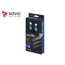 Savio GCL-05 HDMI kábel 3m, kék, Play Station kábel és adapter