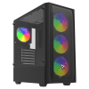 Savio Noctis Flow RGB Kocka Fekete