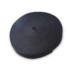 Savio OC-01/B tépőzáras kábelrendező szalag 10m fekete kábel és adapter