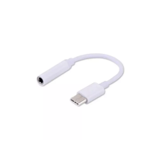 Savio USB-C apa - 3.5mm jack anya Audio adapter Fehér kábel és adapter
