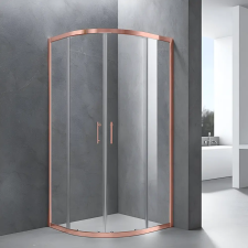  Savona .||. Rose Gold íves zuhanykabin 90x90, 190cm, 5mm, NANO kád, zuhanykabin