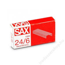Sax Tűzőkapocs, 24/6, cink, SAX (ISAK246) gemkapocs, tűzőkapocs