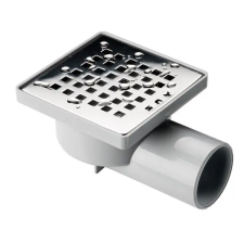  SAY Deniz 10x10 cm padlóösszefolyó, oldalsó kifolyással (műanyag) építőanyag