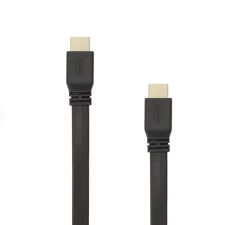 SBOX HDMI apa- HDMI apa1.4 FLAT kábel 1.5m fekete (HDMI-FLAT-15B/R) (HDMIFLAT15BR) kábel és adapter