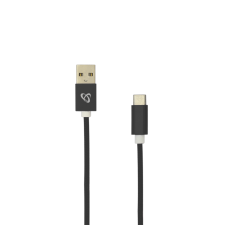 SBOX USB-TYPEC-15B USB-A apa - USB-C apa 2.0 Adat és töltő kábel - Fekete (1.5m) (USB-TYPEC-15B) kábel és adapter
