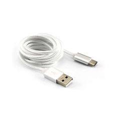 SBOX USB-TYPEC-15W kábel M/M-1M,fehér kábel és adapter