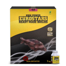 SBS Eurostar bojli 1kg+50ml bait dip-plum shellfish csali