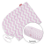  Scamp Formázható univerzális szoptatós párna pamut huzat - Zig Zag Pink White