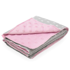 Scamp Minky kétoldalú takaró 75*100 cm - Rose Grey babaágynemű, babapléd