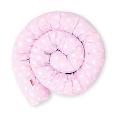 Scamp rácsvédő hengerpárna 180cm Rosa Stars BRVE008 180CM babaágynemű, babapléd