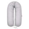 Scamp Szoptatós párna Little Heart White Gray