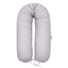 Scamp Szoptatós párna Little Heart White Gray kismama párna