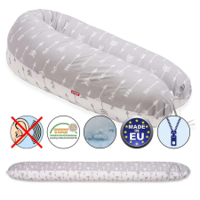 Scamp szoptatós párna univerzális pamut Arrow Grey White SZPE141 kismama párna
