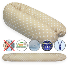 Scamp szoptatós párna univerzális pamut Beige Dots SZPE238 kismama párna
