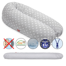 Scamp szoptatós párna univerzális pamut Grey White Dots SZPE168 kismama párna
