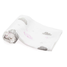 Scamp tetra textil pelenka 1db-os - Rózsaszín felhős mosható pelenka
