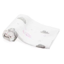 Scamp Tetra Textil pelenka szett (3db) - Fehér alapon rózsaszín felhők mosható pelenka