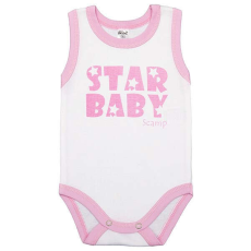  Scamp Ujjatlan baba kombidresz (86) - Star Baby rózsaszín