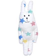  SCANquilt FRIEND CRAFTHOLIC Rab plüss - S, fehér színes csillagokkal (34850) plüssfigura