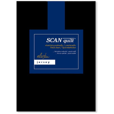 Scanquilt JERSEY ELASTIC LYCRA lepedő, fekete, 180×200 cm lakástextília