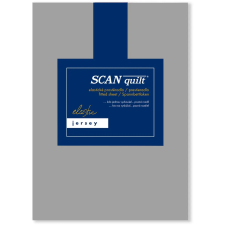 Scanquilt JERSEY ELASTIC LYCRA lepedő, középszürke, 120×200 cm (32589) lakástextília