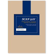 Scanquilt JERSEY ELASTIC LYCRA lepedő, mogyoróbarna, 180×200 cm lakástextília