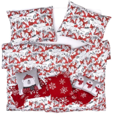 Scanquilt povlečení SATÉN DESIGN lapland bíločervená lakástextília