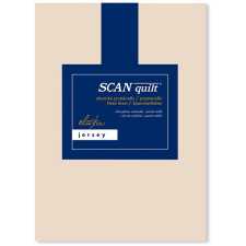 Scanquilt prostěradlo JERSEY ELASTIC LYCRA béžová 90 × 200 cm lakástextília