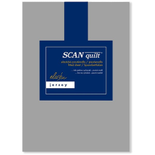 Scanquilt prostěradlo JERSEY ELASTIC LYCRA středně šedá 200 × 220 cm lakástextília