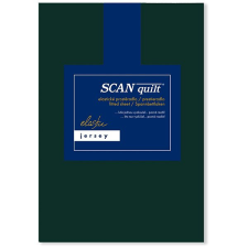 Scanquilt prostěradlo JERSEY ELASTIC LYCRA tmavě zelená 90 × 200 cm lakástextília