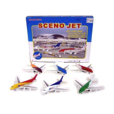 Sceno jet utasszállító repülö helikopter és repülő