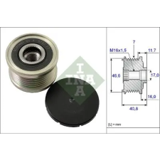 Schaeffler INA generátor szabadonfutó 535 0080 10 autóalkatrész