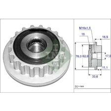 Schaeffler INA generátor szabadonfutó 535 0118 10 autóalkatrész