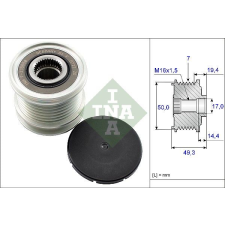 Schaeffler INA generátor szabadonfutó Schaeffler INA 535 0140 10 autóalkatrész