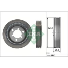 Schaeffler INA Szíjtárcsa, főtengely 544 0145 10 autóalkatrész