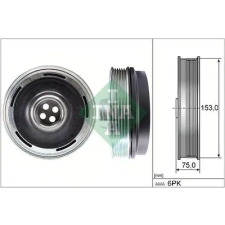 Schaeffler INA Szíjtárcsa, főtengely 544 0169 10 autóalkatrész