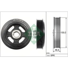 Schaeffler INA Szíjtárcsa, főtengely 544 0181 10 autóalkatrész